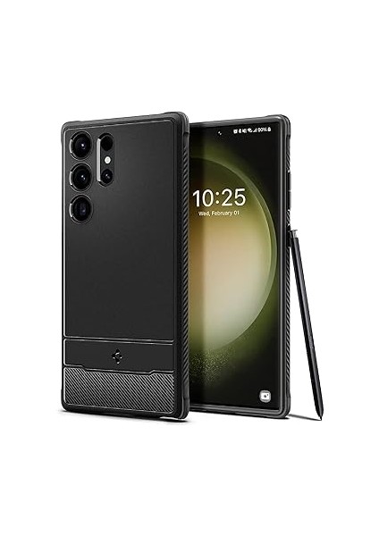 Galaxy S23 Ultra Kılıf Rugged Armor Matte Black - ACS05613 fırsatları