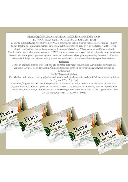 Gliserinli Akne Karşıtı Sabun, 120 Gram fırsatları
