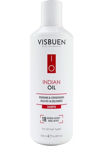 Hint Yağı 18 Doğal Aktifli Hızlı Saç Uzatma ve Besleyici Güçlendirici Etkili Şampuan