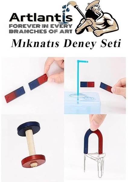 Mıknatıs Seti 10 Parça 1 Paket Deney Malzemesi Okul Projeleri Için Manyetik U I Araba Halka Mıknatıs Deney Oyun Seti Eğitici fırsatları