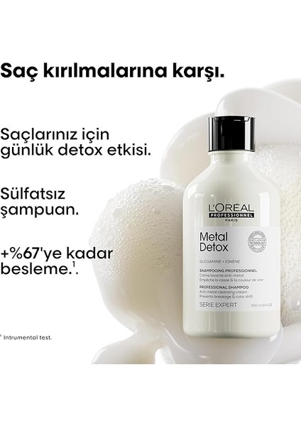 Professıonnel Parıs Işlem Görmüş ve Yıpranmış Saçlar Için Metal Karşıtı Arındırıcı Metal Detox Şampuan 300 ml fiyatları