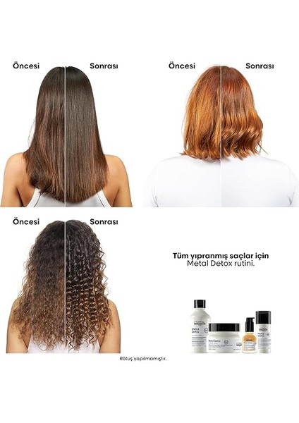 Professıonnel Parıs Işlem Görmüş ve Yıpranmış Saçlar Için Metal Karşıtı Arındırıcı Metal Detox Şampuan 300 ml modelleri