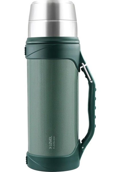 X-Juglarge Paslanmaz Çelik Termos 1200ML Seyahat Termosu 1.2l (Yeşil)