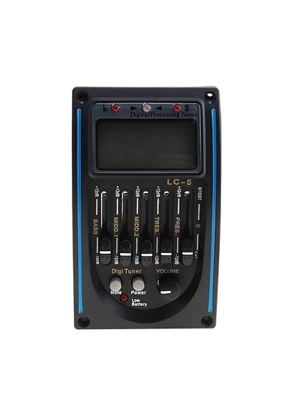 5 Band Gitar Pickup Tuner Seti, Dijital Eq Ekolayzır Piezo Pickup Müzik Enstrümanı Aksesuarları Akustik Gitar Için fiyatları