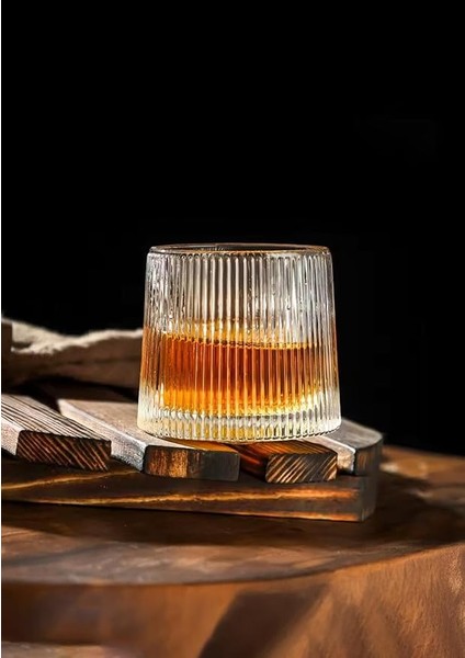 2li Karıştırıcı Kokteyl Bardağı - Meşrubat Bardak Takımı - Dönme Mekanizmalı- 150 ml