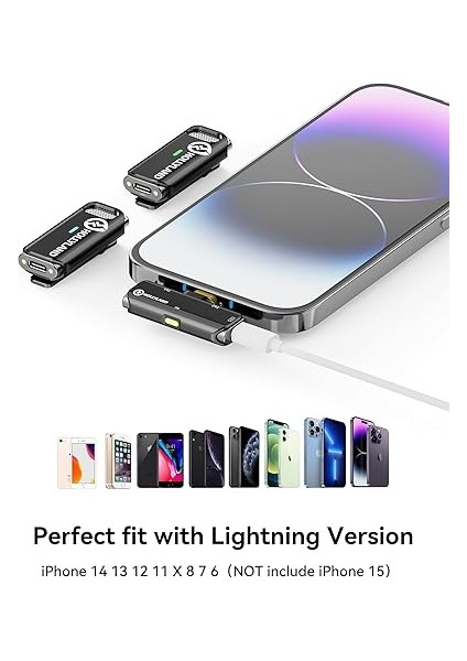 Hollyland Lark C1 iPhone Için Kablosuz Yaka Mikrofonu, Mfi Sertifikalı, Tak ve Çalıştır, 200M Iletim ile Gürültü Önleyici Yaka Mikrofonu, 32H Çalışma Süresi, Iphone, iPad ile Uyumlu, Siyah fiyatları