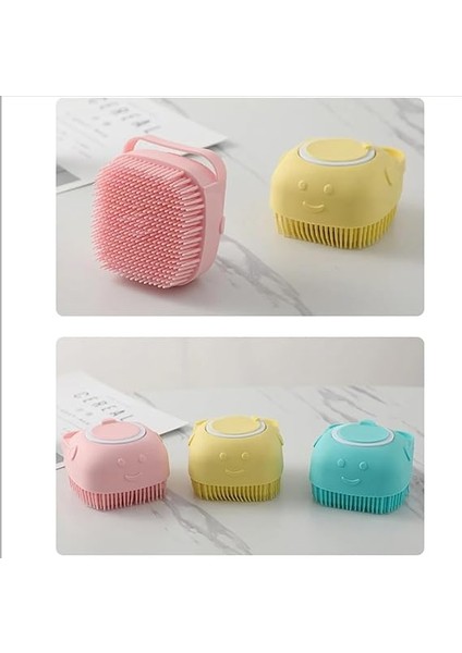 Lua Çok Amaçlı Yumuşak Silikon Duş Lifi - Sabun Jel Şampuan Hazneli fırsatları