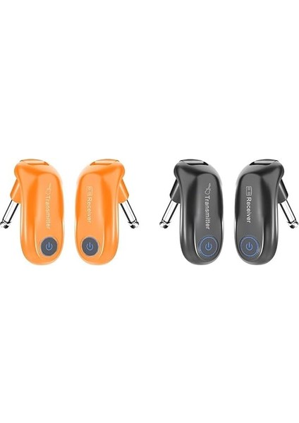 2.4g Kablosuz Gitar Sistemi, Kablosuz Gitar Verici Alıcı Şarj Edilebilir Ses, 100FT Iletim Aralığı Güçlü Anti-Parazit (Turuncu) fırsatları