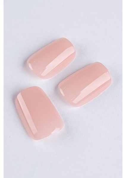 Beauty Takma Tırnak Seti &amp; Zararsız Yapıştırıcı Küt Pembe modelleri