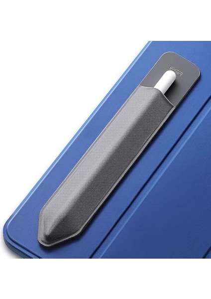 Kalem Kutusu Tutucu The Pencil (Pro ve 1. ve 2. Nesil) ile Uyumlu, Stylus Kalem Için Elastik Çanta, Kalem Için Kılıfa Sabitlenmiş Yapışkan Kılıf, Koyu Gri