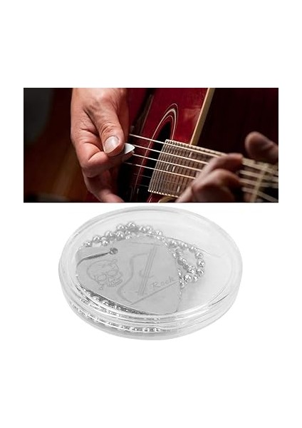 Paslanmaz Çelik Kolye Gitar Müzik Notalı Kafatası Hediye Aksesuarı (Kafatası) indirimleri