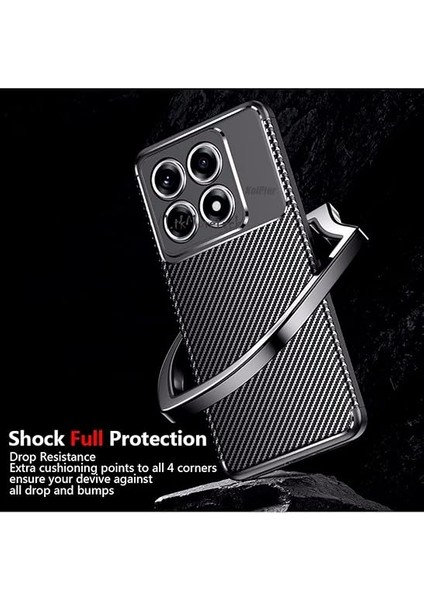 Mi 14T Pro Kılıf Kamera Korumalı Karbon Desenli Uzun Ömürlü Renk Atmaz Koruyucu Silikon Kapak modelleri