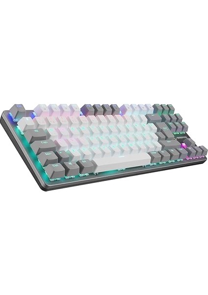 Snug K14 Beyaz/gri Blue Swıtch Rainbow Tkl Mekanik Gaming Oyuncu Klavye fiyatları