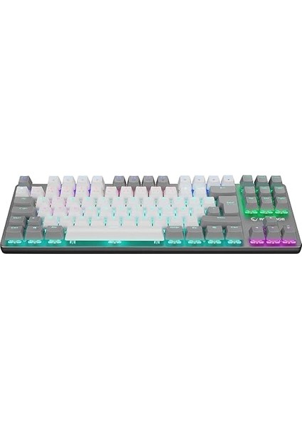 Snug K14 Beyaz/gri Blue Swıtch Rainbow Tkl Mekanik Gaming Oyuncu Klavye modelleri