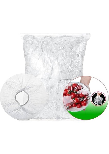 Home 100 Adet Tencere,tabak Bonesi,tek Kullanımlık Dayanıklı Lastikli Poşet,tabak ve Tencereler Için Koruyucu Kapak