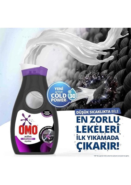 Active Cold Power Siyahlar Için Sıvı Çamaşır Deterjanı 910 ml fırsatları