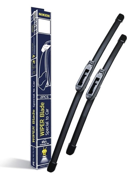 Megane Iı-Iv Uyumlu ve Symnol Iı 2008 Sonrası Ön Silecek Takımı, 2 Parça, Özel Uyumlu