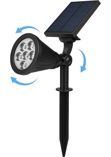 Solar LED Bahçe Armatürü 3200K Günışığı – Güneş Enerjili Kazıklı &amp; Duvar Montajlı Çim Aydınlatma Lambası – 7 Led, IP65, 90 Lümen, 140X270X95 mm indirimleri