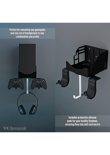 Xbox Series x Duvar Tutucu, Xbox Series x Konsolu ve Kumanda ve Kulaklık Için Tutucu, Kaymaz Matlı Tutucu, USB Kablosu Için Şarj Bölmesi, Siyah, Normal, Batonlu Şemsiye fırsatları