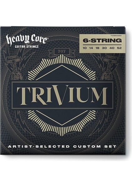 Dunlop TVMN1052 Trivium El Nkl Set Elektro Gitar Teli (10/52)