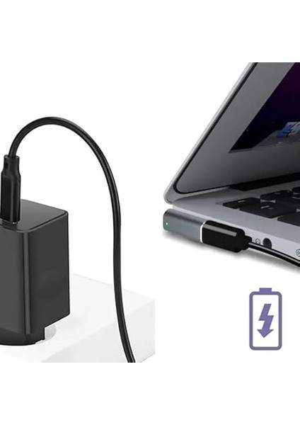 To Magsafe 1 ile Uyumlu 60W 85W T Type Çevirici Şarj Adaptörü modelleri