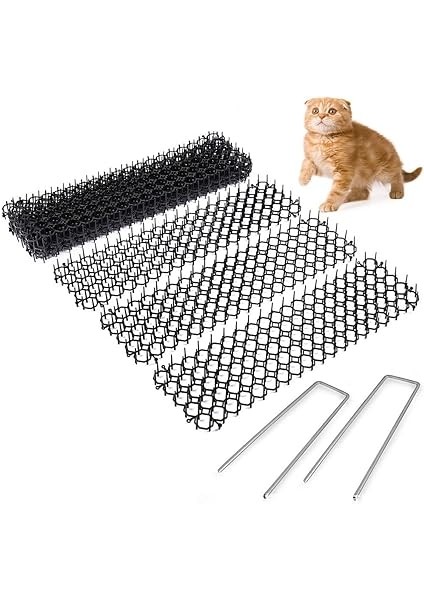 Çivili Kedi Scat Matı, Kediler Köpekler Için Insancıl Evcil Hayvan Caydırıcı Mat, Kediler Karşıtı Ağ Kazma Engelleyici, Karışıklık Şeridi, Bitki Koruyucu Ağ, Dış Mekan Bahçe Çiftliği Için modelleri