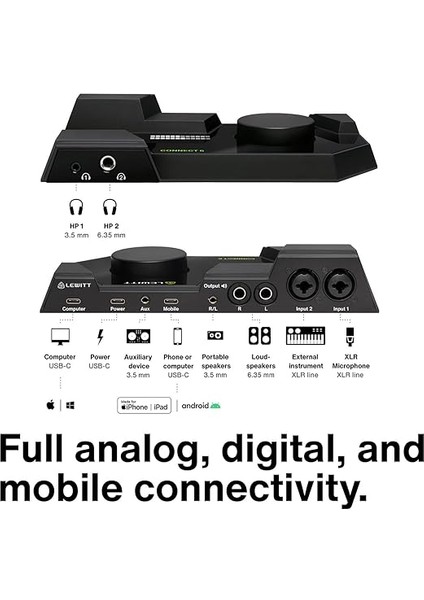 Yeni! Connect 6 Dual Usb-C Ses Arayüzü, Stüdyo Ses Kalitesinde Kayıtlar, Podcastler ve Akış Için | Içerik Üretimi ve Ev Kayıt Için Yazılım Lisansı Dahil modelleri