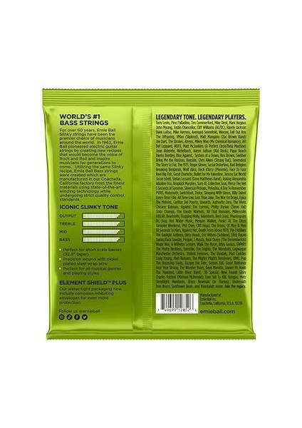 Ball Normal Slinky Nikel Yara Kısa Ölçekli Bas Telleri, Ölçü 50-105 fiyatları