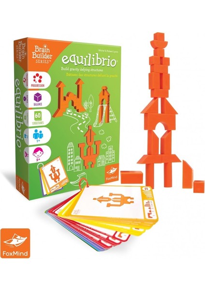 Equilibrio Denge Oyunu | 60 Farklı Yapı Kartı ile Zeka ve Dikkat Geliştirici Oyun | 5+ Yaş modelleri