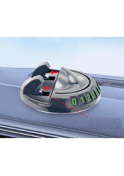 Dönebilen Yapışkanlı Numaratörlü Araç Içi Telefon Tutucu, 2'si 1 Arada Numaratör ve Telefon Tutucu Torpido Üstü modelleri