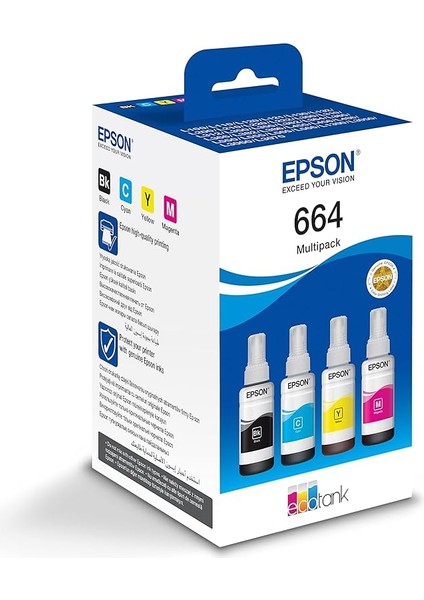 664 4 Renkli Çoklu Paket C13T66464A