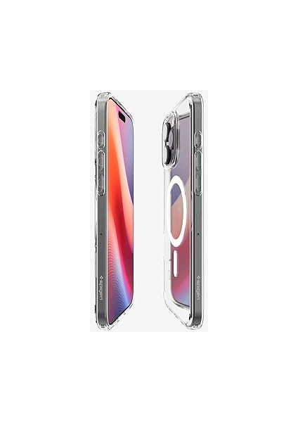 iPhone 16 Pro Max Ince Magsafe Kılıf Crystal Hybrid Sararma Karşıtı Duraclear™ Hava Kanalı Teknolojisi™ Askeri Sınıf Koruma Magfit White Şeffaf Kapak - ACS08032 modelleri