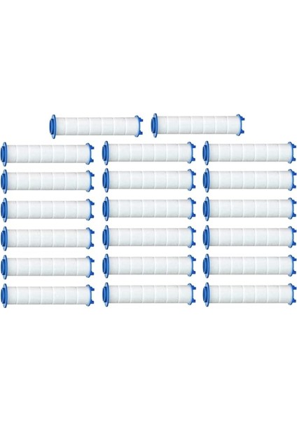 Su Için 20 Adet Yedek Duş Filtresi - Klor ve Florür Ev Çıkarmak Için Yüksek Çıkışlı Duş Su Filtresi