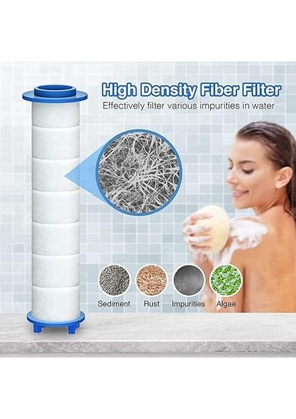Su Için 20 Adet Yedek Duş Filtresi - Klor ve Florür Ev Çıkarmak Için Yüksek Çıkışlı Duş Su Filtresi modelleri