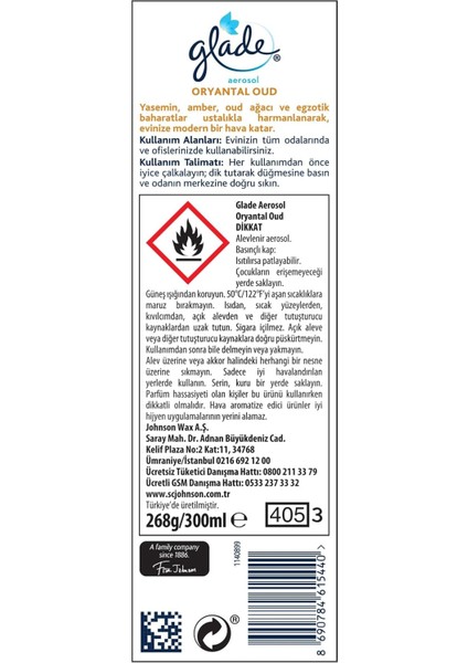 Aerosol Oryantal Oud Oda Kokusu 300 ml (1 x 300 Ml) fiyatları