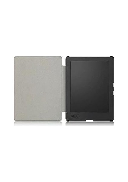 Aura H2O Edition 2 Kılıfı, 2017 Kobo Aura H2O Edition 2 6,8 Inç E Okuyucu Için Otomatik Uyanma/uyuma Özellikli Deri Kılıf (Siyah) indirimleri