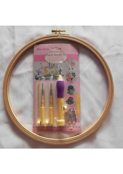 Süs Dünyası Punch Iğnesi Etamin Kasnak Takım