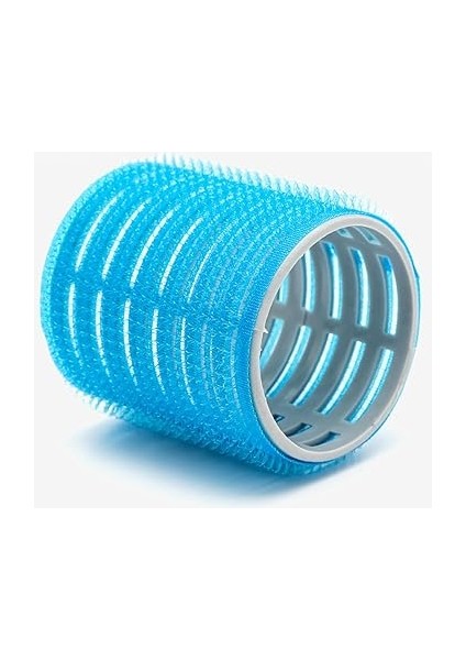 1214 Mega Boy Bigudi 6lı + Saç Pensi 12LI Cırtlı - Yapışkanlı Bigudi Mavi fiyatları