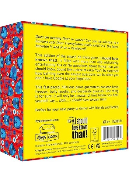 Games I Should Have Known That Trivia Yes Or No Edition , Kırmızı, Kutu Boyutu 5,7 x 5,7 x 1,8 Inç (21224) fiyatları