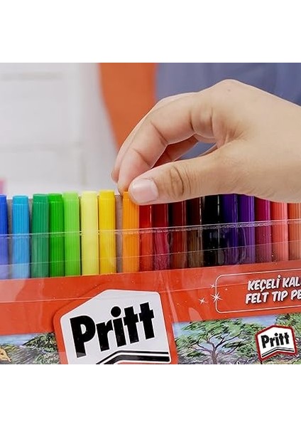 Keçeli Kalemler, Çocuk Dostu Zararsız Boya, Su Bazlı Renkli Kalem, Silinebilir Boya Kalemi, Dayanıklı Kırtasiye Malzemesi, 12 Renkli Paket modelleri