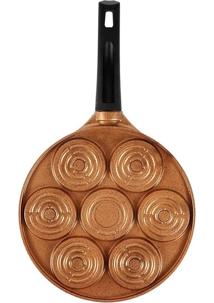 Fun Cooking Gülen Yüz Alüminyum Döküm Granit Kaplama Pankek Tava 26 cm modelleri