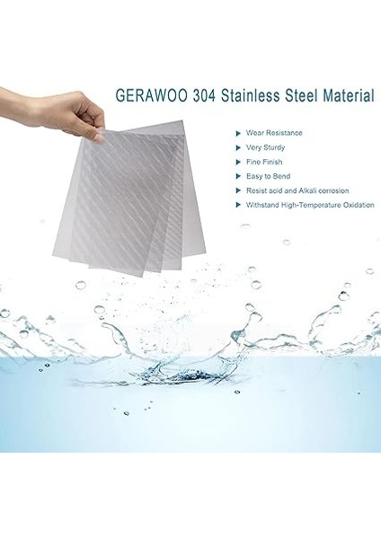 304 Paslanmaz Çelik Hasır Sac, 4 Paket Tel Örgü Panel 20 File, Fare Kemirgen Böcek Ağı, Havalandırma Delikleri, Ev, Mutfak, Bahçe Için, 210 x 300 mm fiyatları