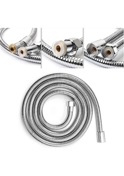 Universal Eko B Kalite Duş Hortumu Krom Duş Spirali 150 cm - Tüm Duş Başlıkları ILE%100 Uyumlu Orjinal G1/2 Kolay Montaj fiyatları