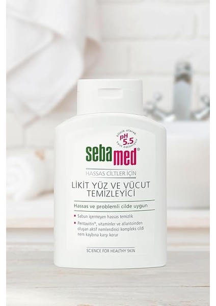 Hassas Ciltler Için Pentavitin Nemlendirici Etkili Yüz ve Vücut Temizleme Jeli 200 ml fırsatları