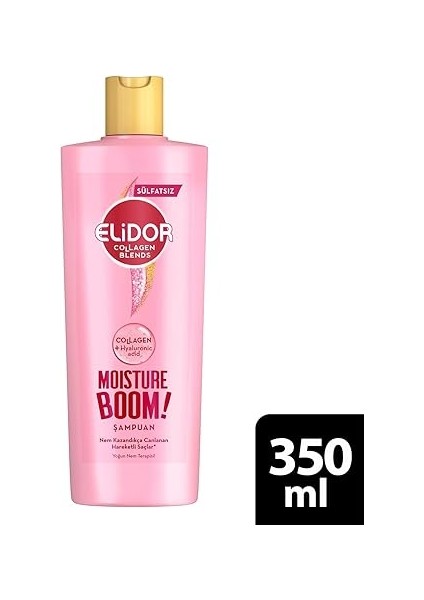 Collagen Blends Sülfatsız Saç Bakım Şampuanı Moisture Boom Yoğun Nem Terapisi 350 ml fiyatları