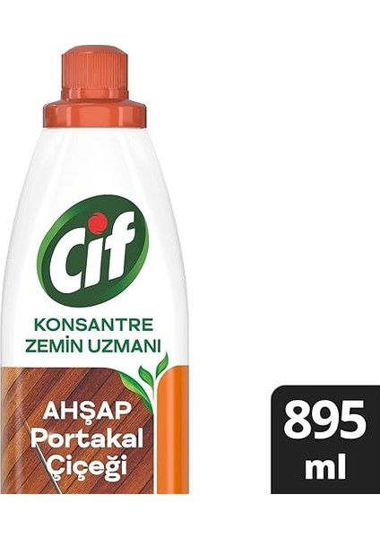 Konsantre Zemin Uzmanı Ahşap ve Laminant Parke Için Yüzey Temizleyici Portakal Çiçeği 895ML fiyatları