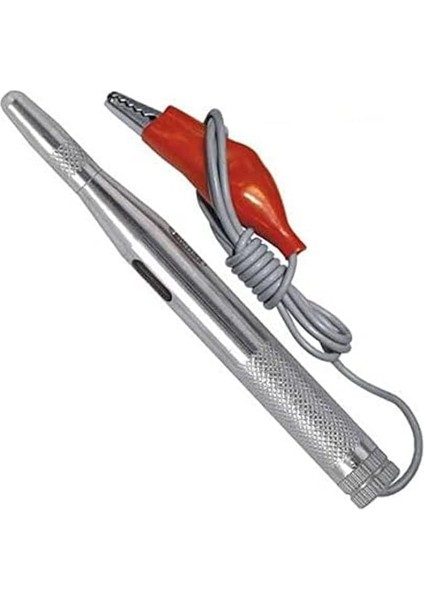 W 2605, Oto Elektrik Kontrol Kalemi, Metal Gövdeli, 6/24V, Gri, Kırmızı