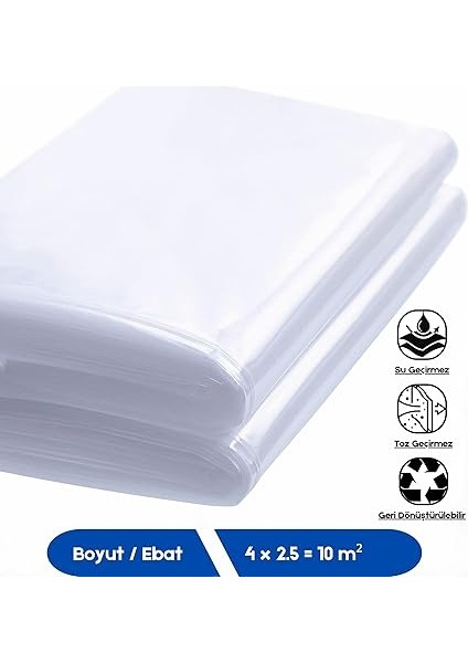 Örtü, Badana ve Boya Için Koruyucu Örtü, Naylon Branda (Ince, 4 x 2.5 = 10M²) fiyatları