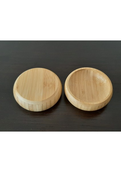 2 Adet Yuvarlak Bambu Çerez Kasesi Kuruyemiş Tabağı modelleri
