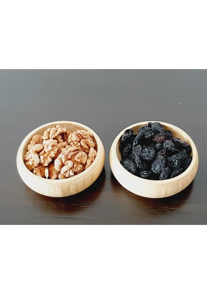 2 Adet Yuvarlak Bambu Çerez Kasesi Kuruyemiş Tabağı fırsatları